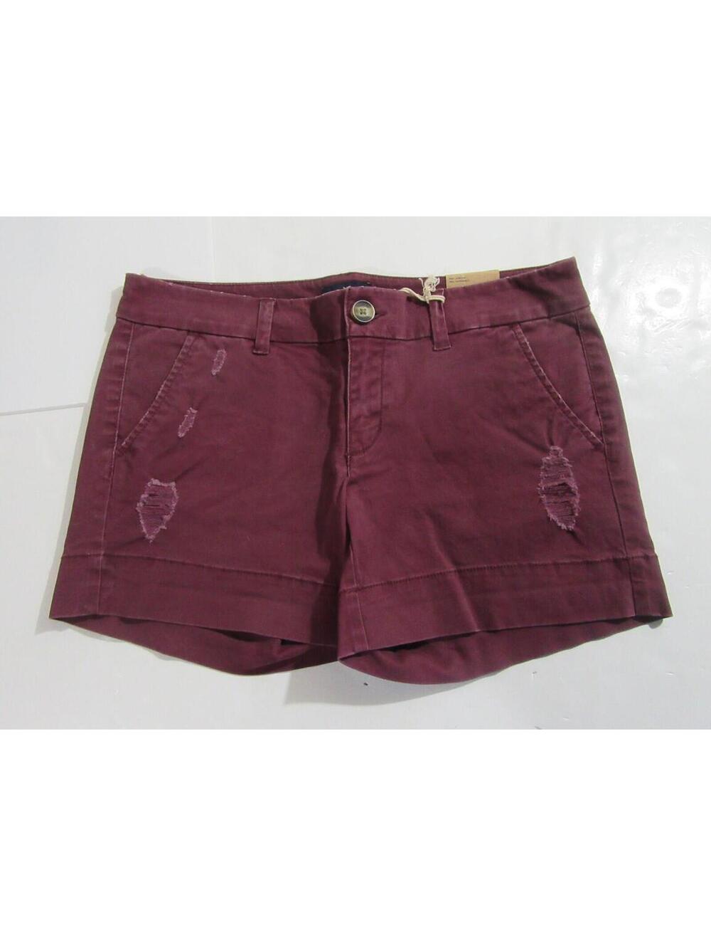 American Eagle Womens Midi Shorts Plum Size 8
